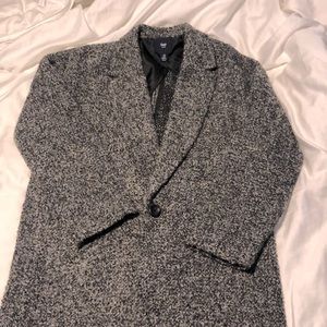 Black and white coat